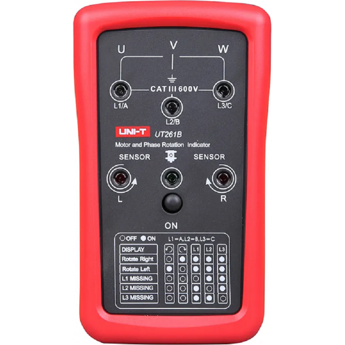 Детектор последовательности фаз UNI-T UT261B 13-1124